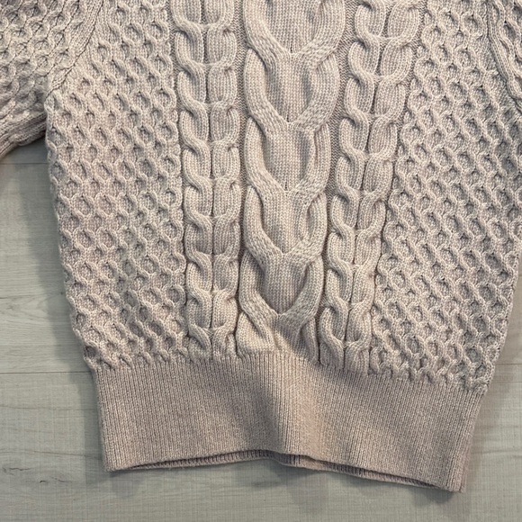 Express Women's Cable Knit Sweater - Light Pink - Picture 4 of 5